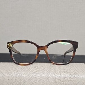 JIMMY CHOO 150 TORTOISE/GLITTER EYEGLASS FRAMES BFPM-02-087